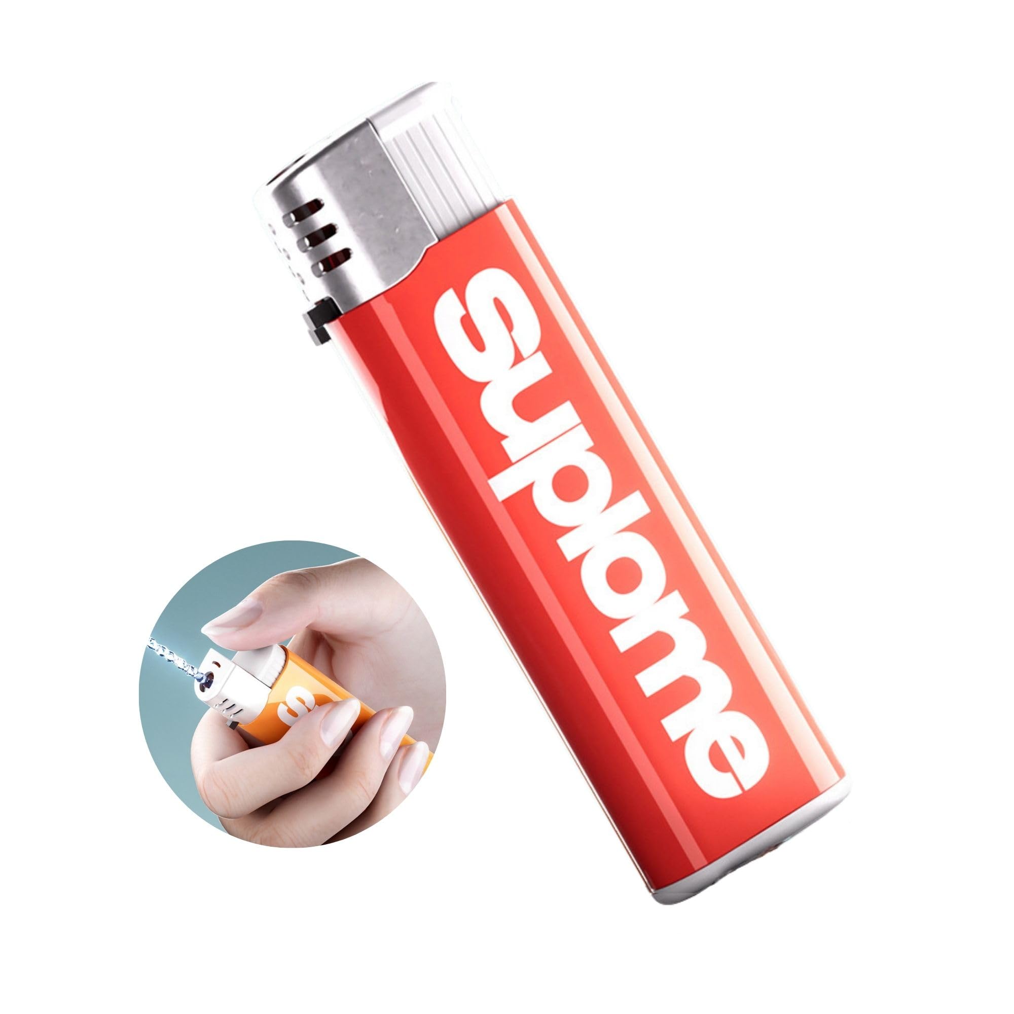 Water Gun Lighter - Realistic Prank Lighter with Powerful Water Jet for Harmless Fun and Lighthearted Pranks