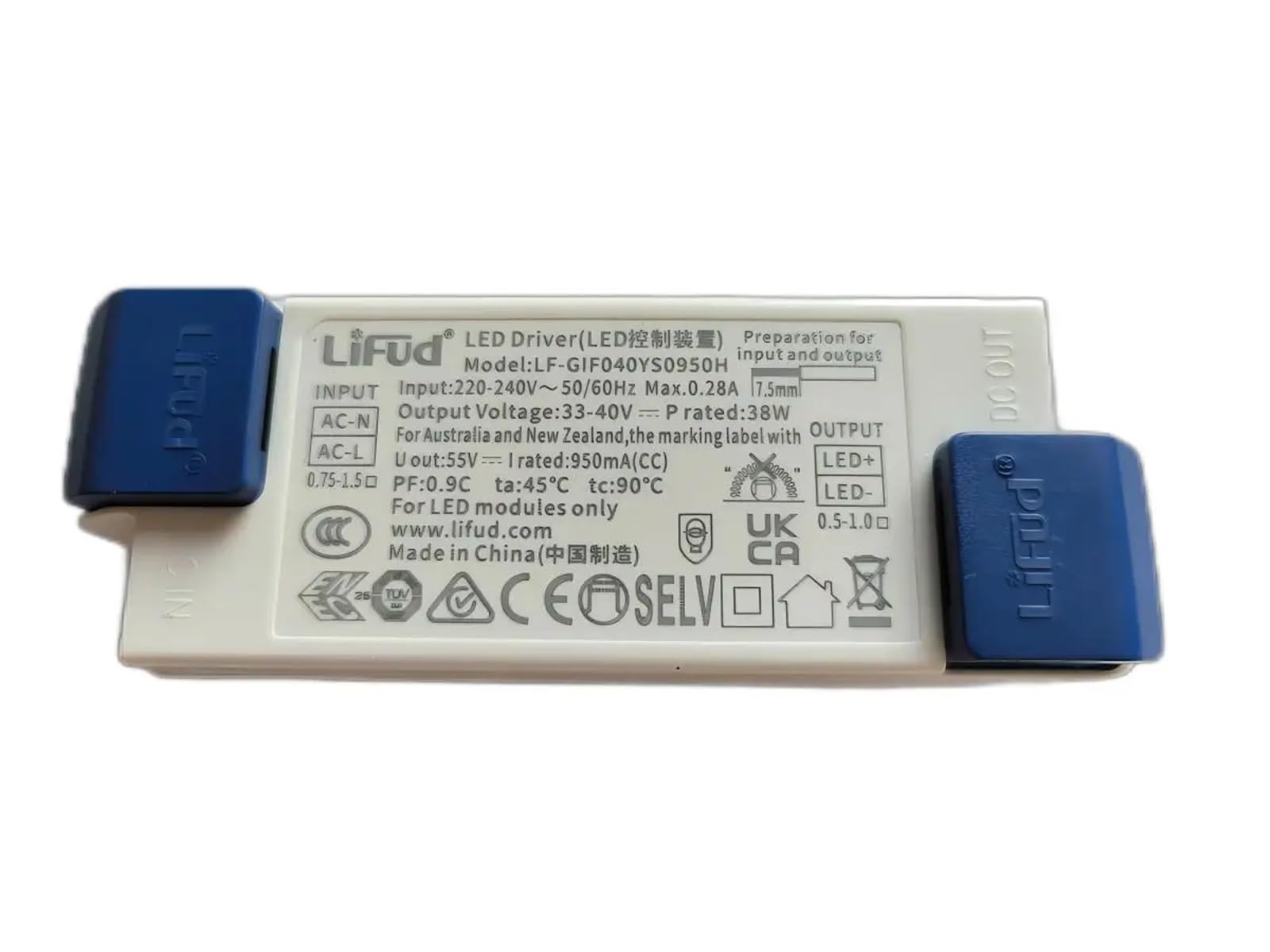 FCARUMIQP Panel Light Flicker Free LED Driver 30-40V 800mA 900mA 950mA 1000mA 1050mA 1200mA 1300mA 1400mA 1500mA Power Supply(Lf-gif040ys0950h)