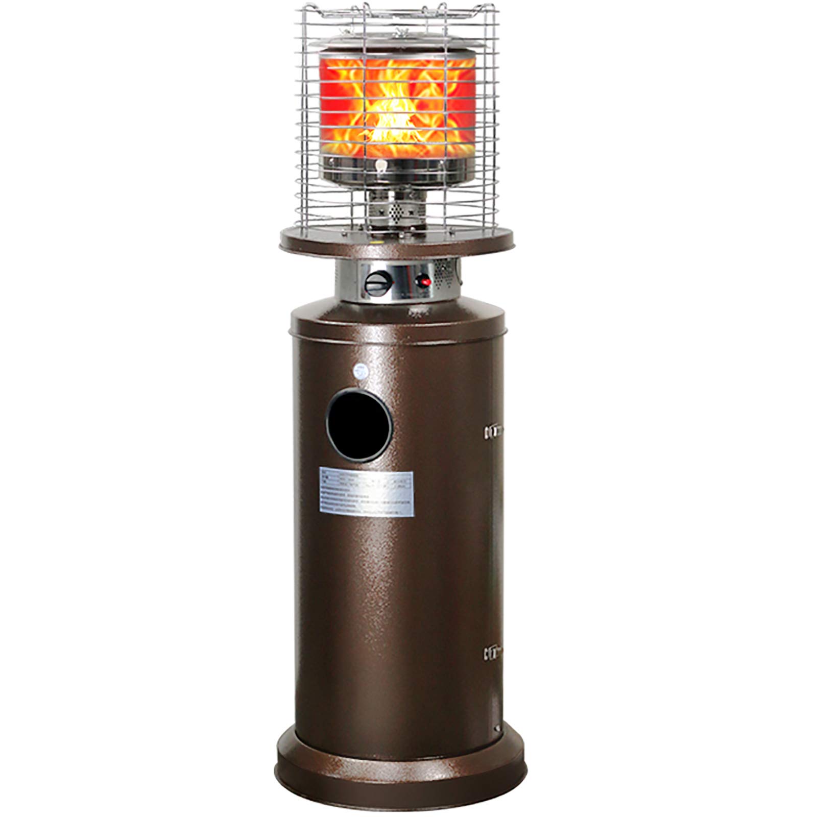 fungo riscaldante per esterno Riscaldatore Per Esterni A Gas Propano Per Esterni - Riscaldatore Portatile In Acciaio Inossidabile Con Ruote, Per Cortile Commerciale (colore Dorato)