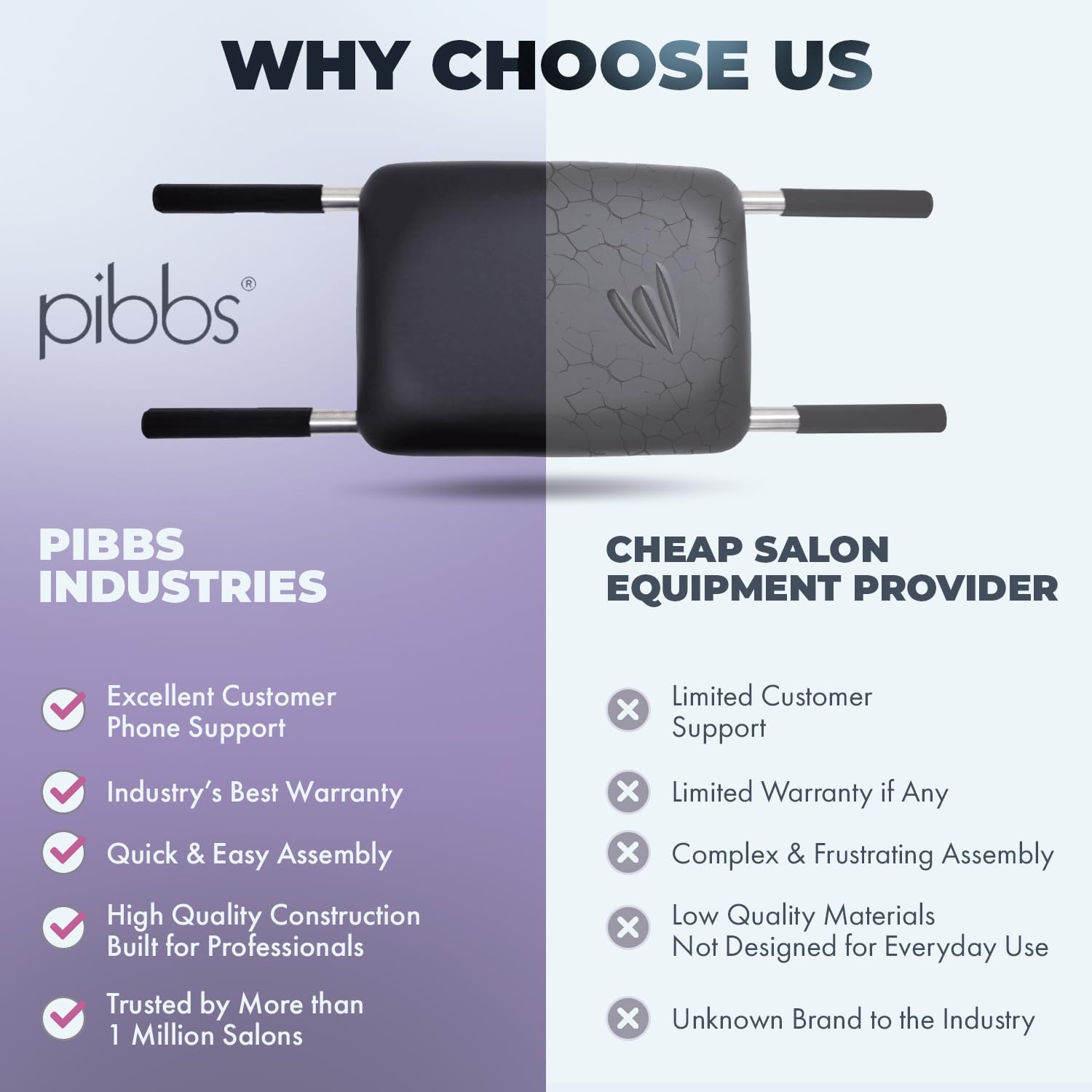 Pibbs 350 Child Booster Bar for Salon and Barber Chairs, Black