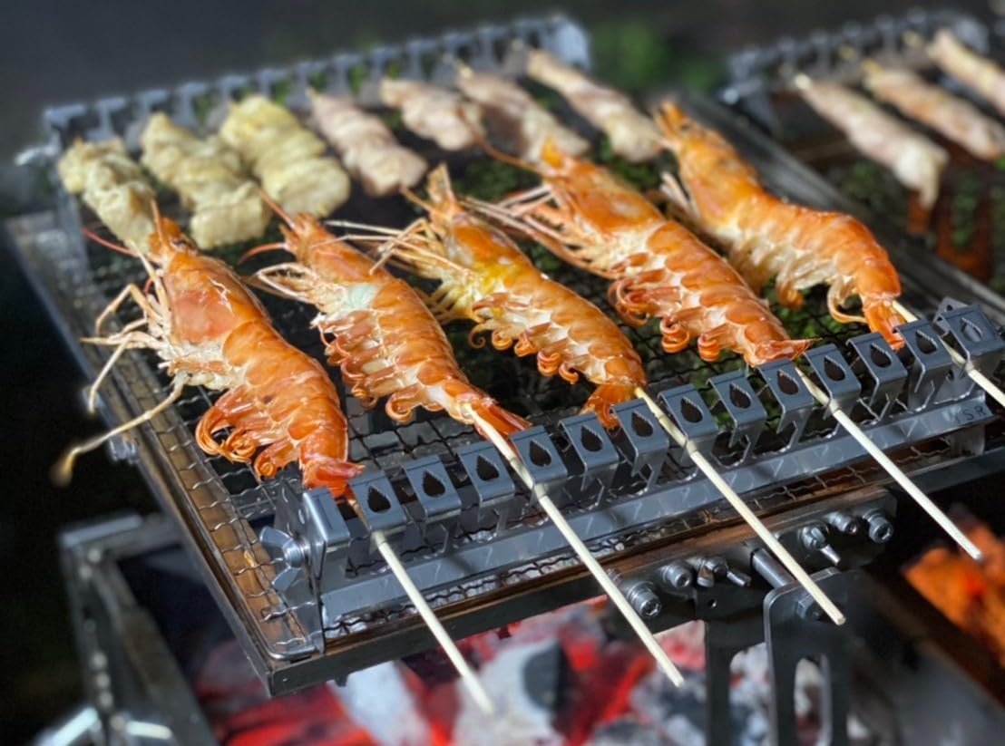 Amazon.co.jp: 安心の日本製！ 串焼上手 幅255mm (ネジ部除く