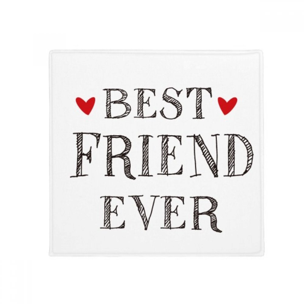 Tapis citation meilleur ami jamais en forme de coeur, le cadeau parfait pour la maison