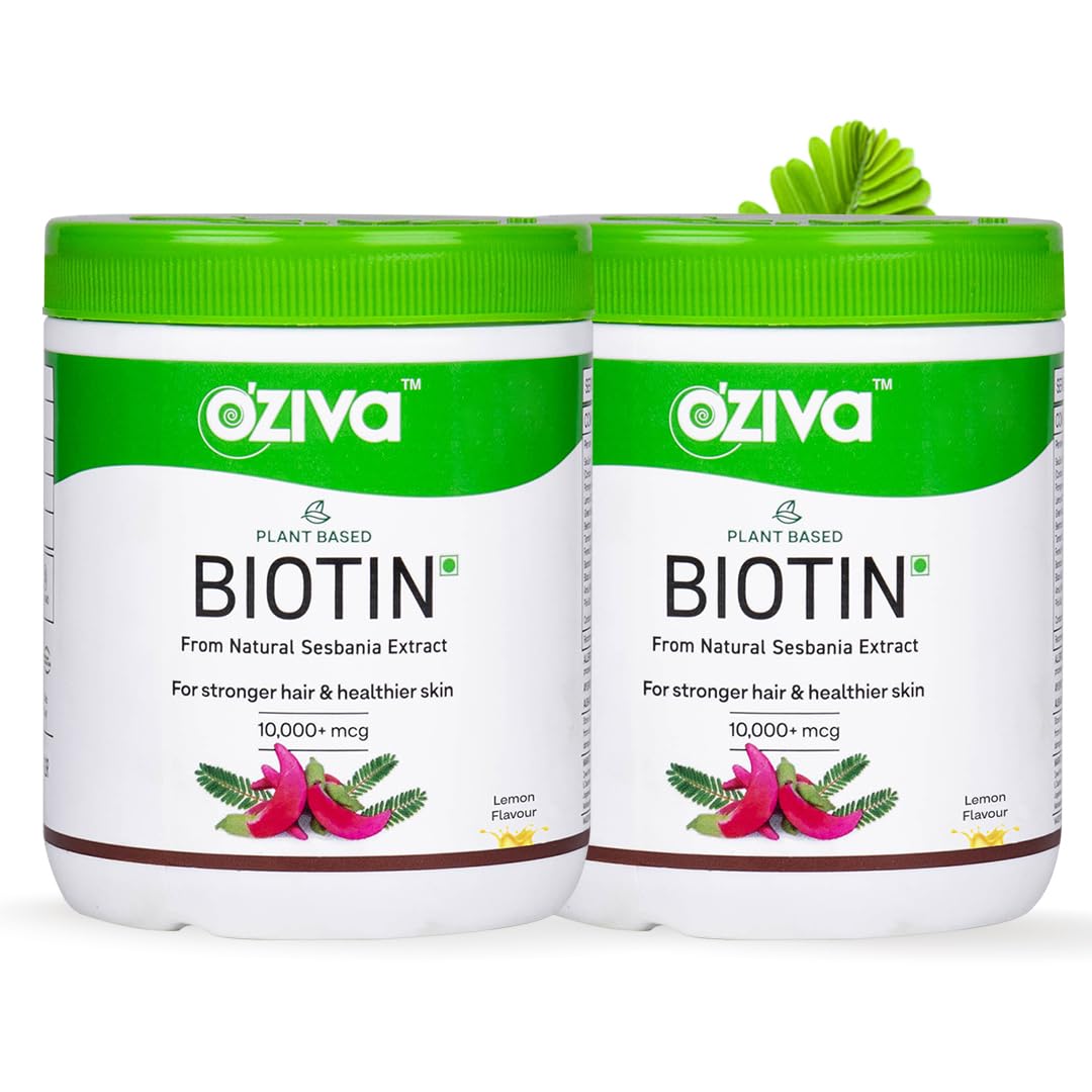 See full amazon price history chart for OZiva Plant Based Biotin to Improve Hair Thickness | 100% Natural Biotin from Sesbania Agati, Amla & Pomegranate | Clinically Proven Biotin Powder for Men & Women | 250g, Pack of 2 (Lemon) OZiva Plant Based Biotin to Improve Hair Thickness | 100% Natural Biotin from Sesbania Agati, Amla & Pomegranate | Clinically Proven Biotin Powder for Men & Women | 250g, Pack of 2 (Lemon) (B0CT3KXY71) Amazon Price History, Amazon Price Tracker