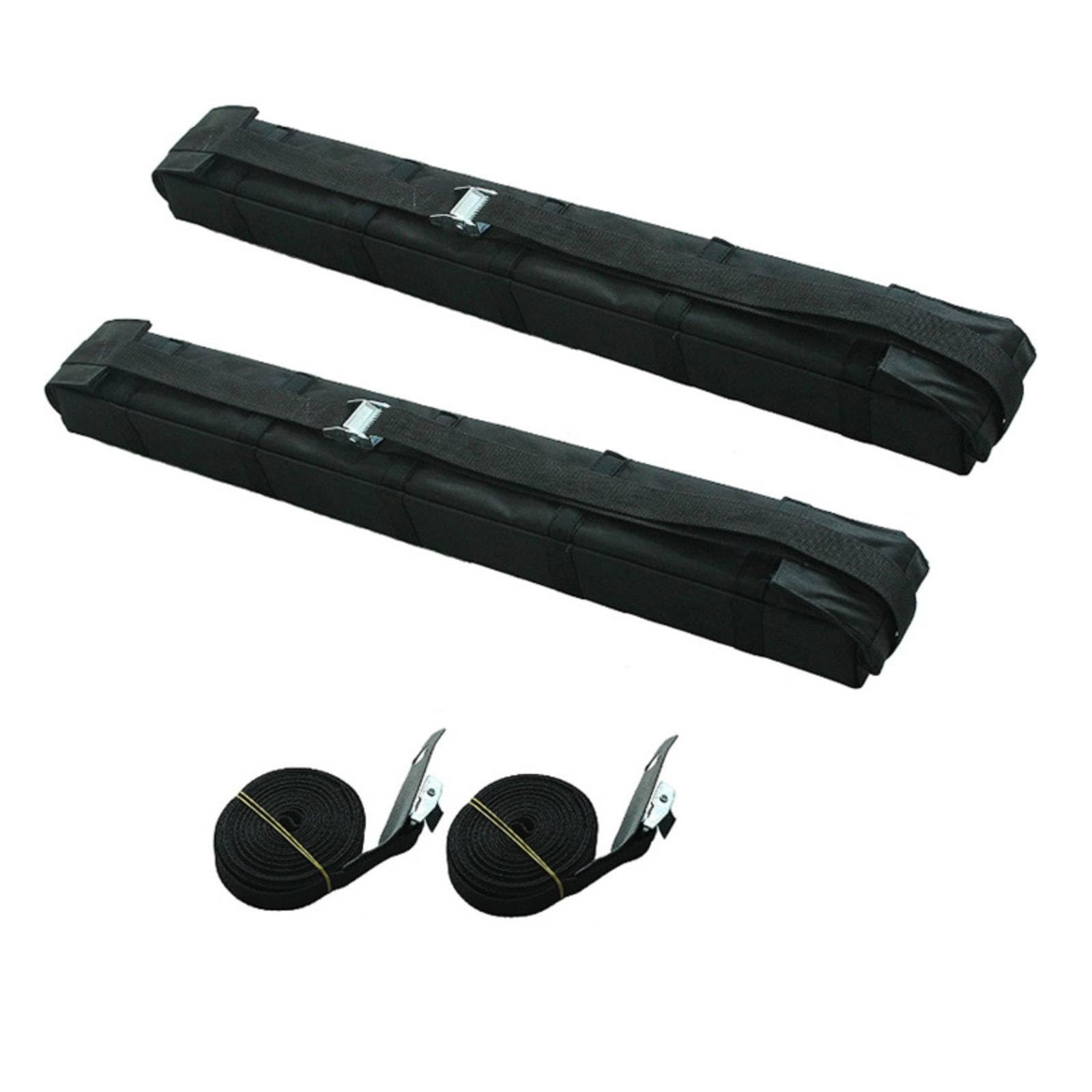 2 Stück Soft Dachträger Faltbarer Dachpolster Dachgepäckträger Dachpolsterauflage mit Oxfordstoff Und Stoßabsorbierender Einlage für Surfbrett Kajak Transport für Pendeln Kurztrips Freizeit