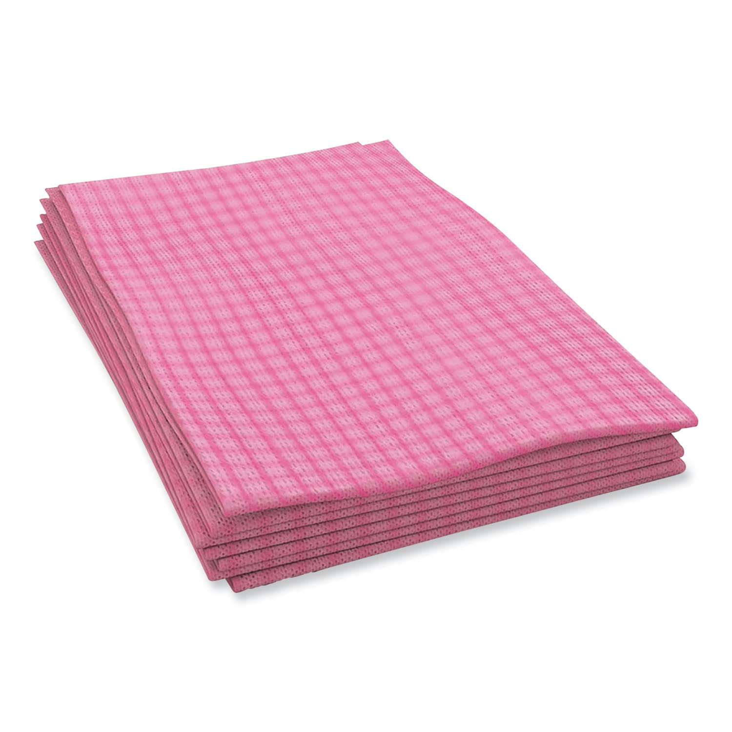 Busboy Durable Foodservice Towels, Pink/White, 12 x 24, 200/Carton