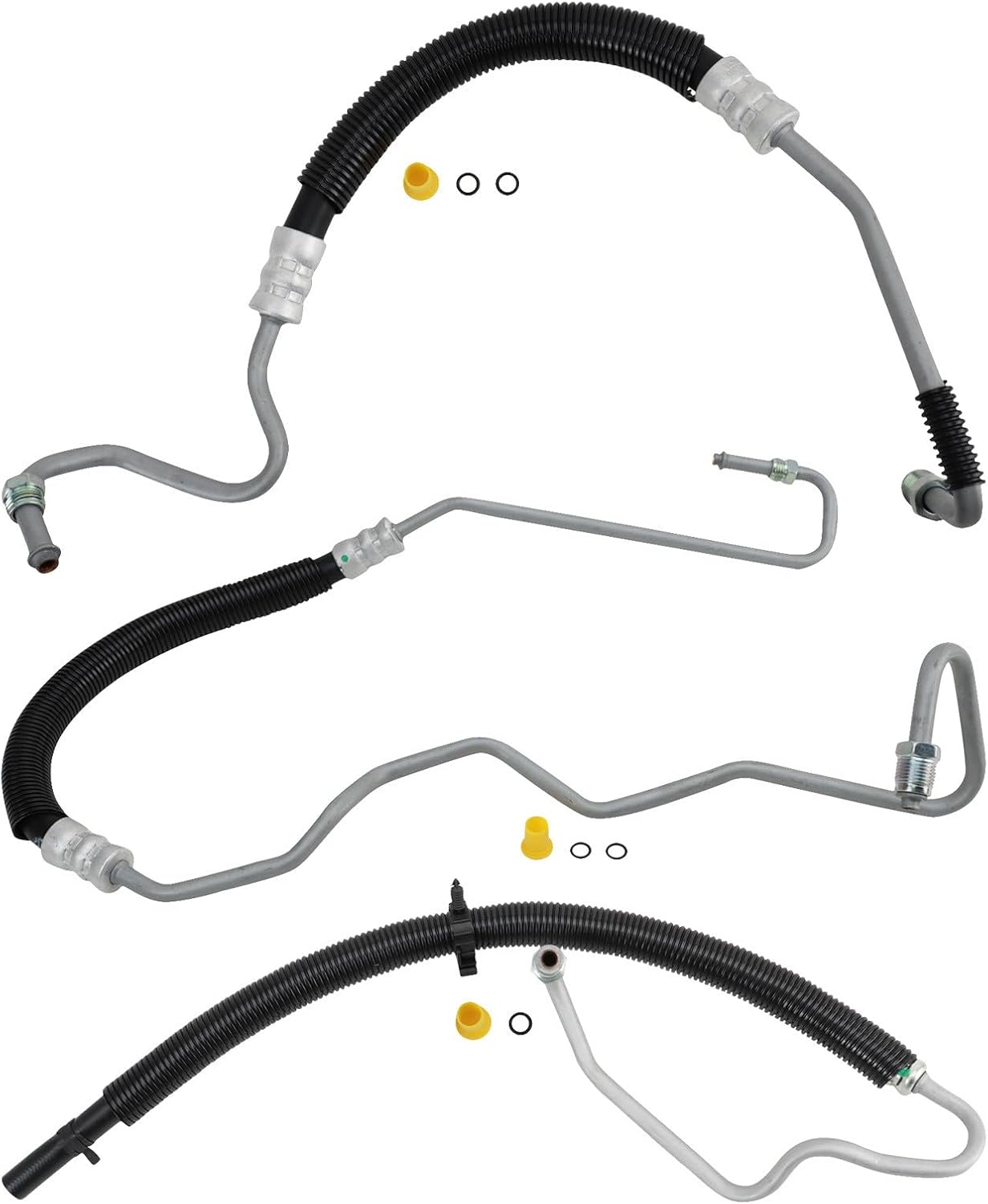 TRQ Power Steering Hose Compatible with 2001-2005 Chevrolet Silverado 2500 HD Silverado 3500 GMC Sierra 2500 HD Sierra 3500