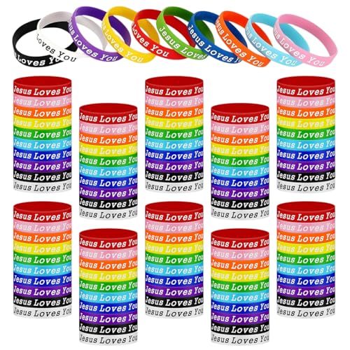 Bracelets chrétiens en silicone lot de 110 cadeaux d'église