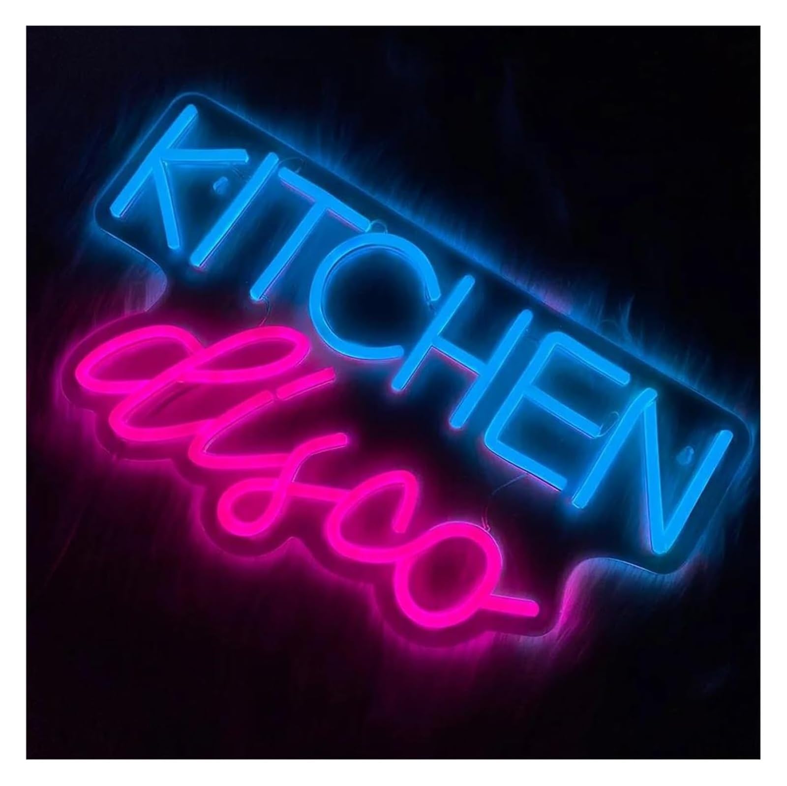 Neón Sign Discoteca de cocina con letrero neón, luz LED regulable, para ideal para bares, cocinas, cafeterías y restaurantes