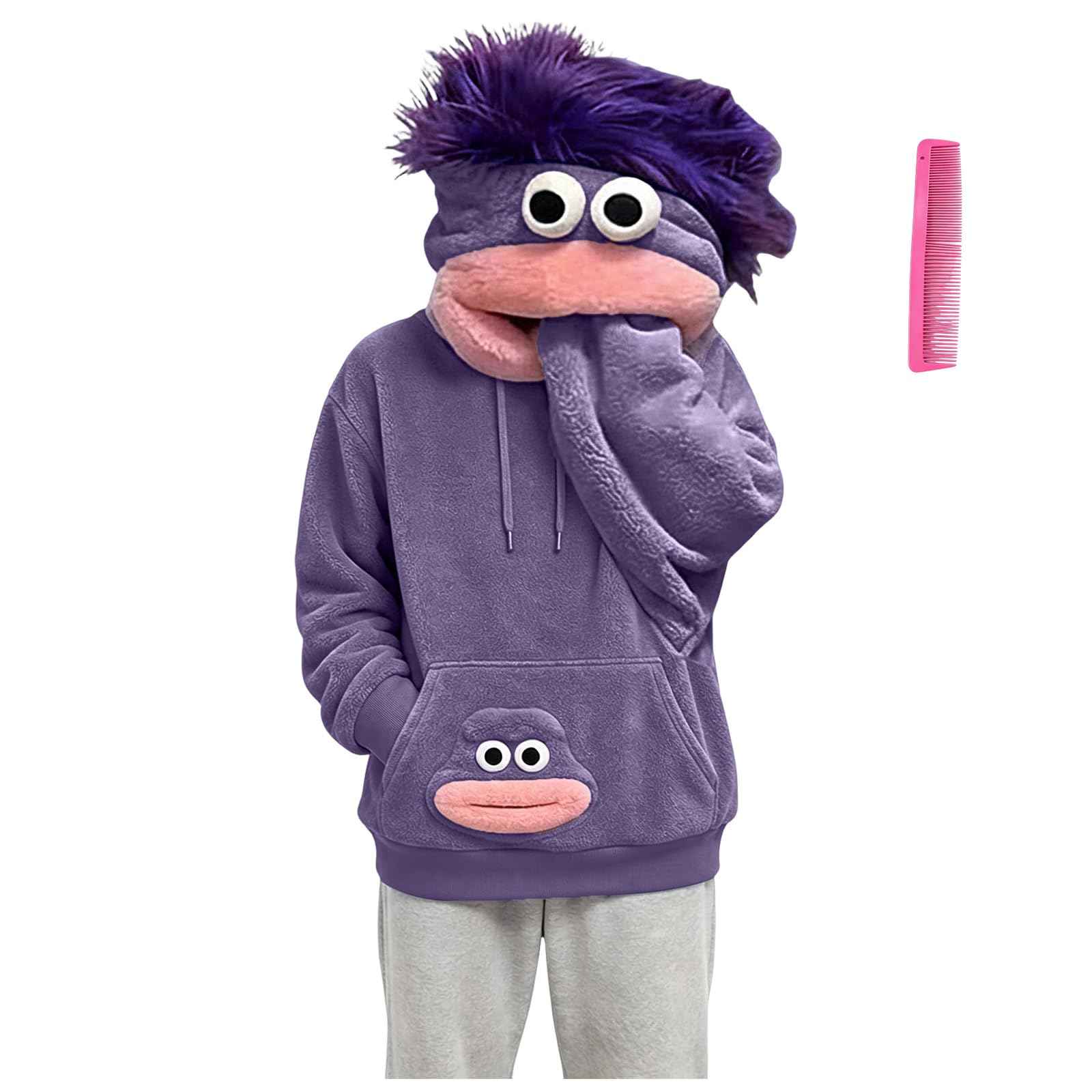 Big Mouth Monster Hoodies for Men UK Adult Funny Pajamas Cute — image 1