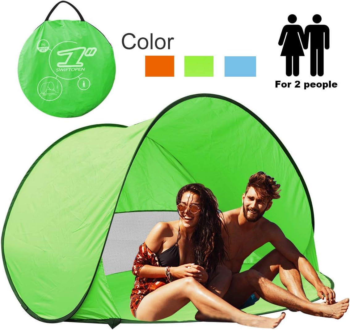 Instant Sun Shade Tent POP UP Family UV Play Beach Tent Cabana Anti UV Portable Automatic Kids Playing Sun Shelter for Camping Fishing Hiking