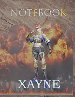 Free Fire Xayne Notebook