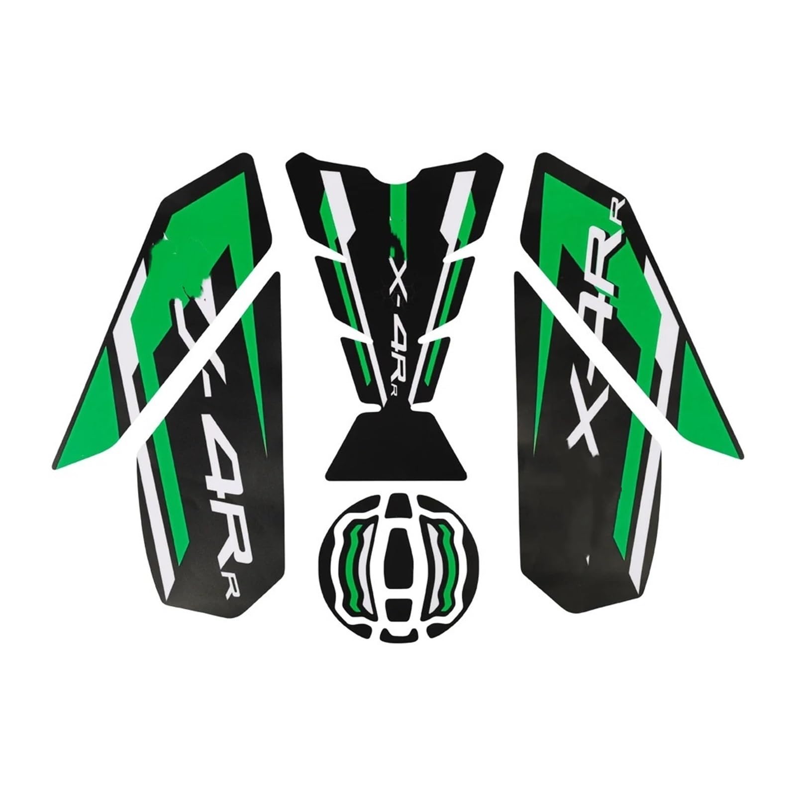 Motorcycle Fuel Tank Pad Stickers for Kawa&saki ZX4R ZX4RR ZX 4R ZX4 RR 2023+ Fuel Tank Pads Moto Body Fishbone Decal Motorcycle Stickers Sticker Scratch Paster