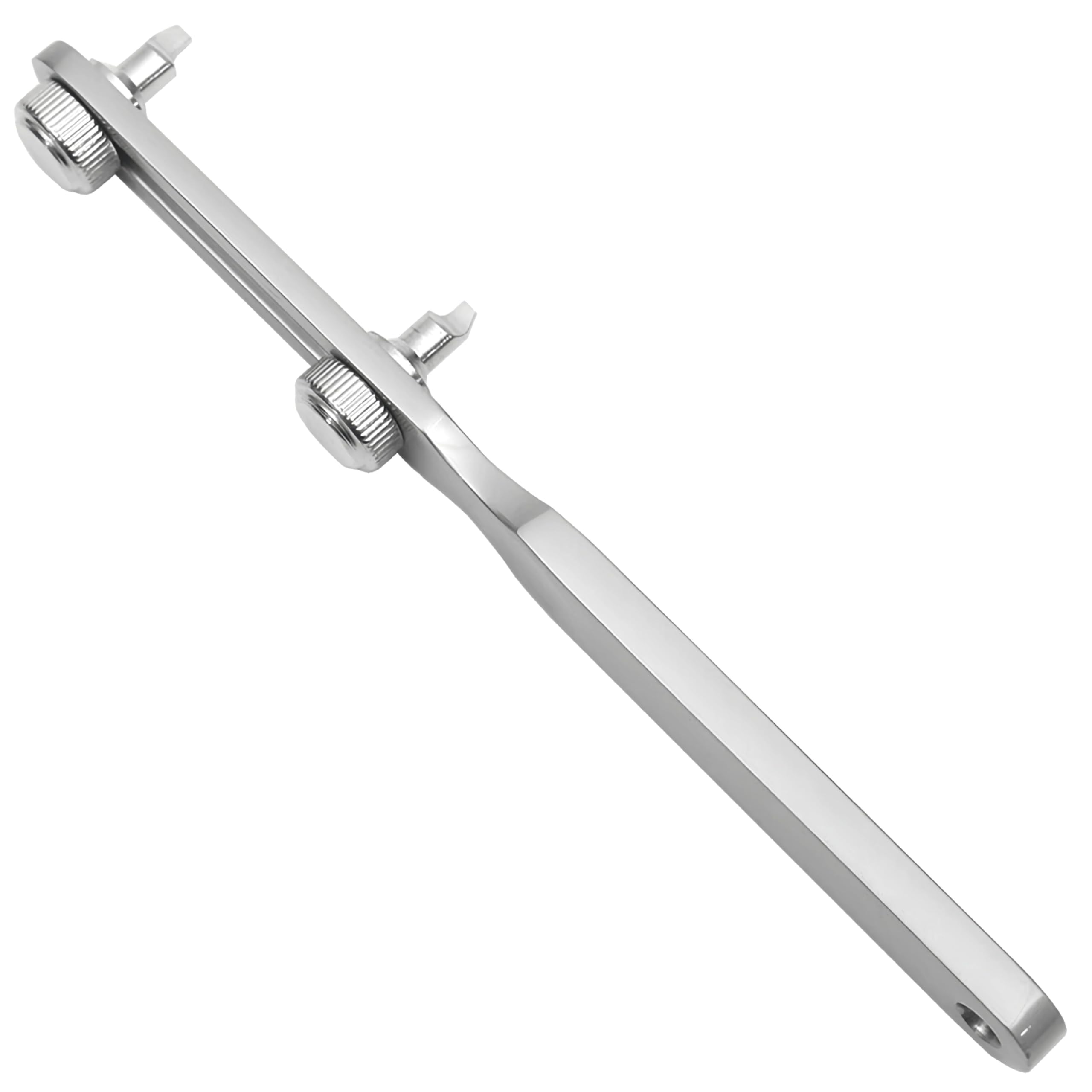 Watch Back Remover Removal Tool, Stainless Steel Watch Case Opener, Portable Watch Battery Replacement Repair Tool Kit with Adjustable Jaw Distance for Wrench Type Watch Back Case