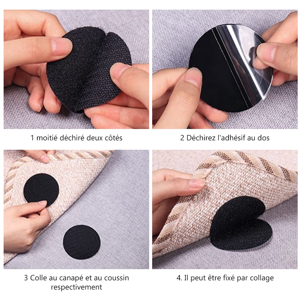 Antidérapant Pour Tapis - Lot De 8 Patins Adhésifs Lavables Et Réutilisables