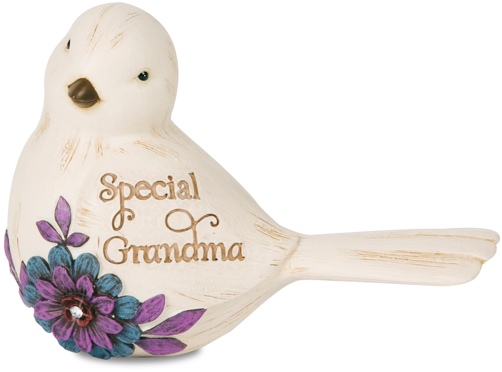 Pavilion Gift Company 41047 Simple Spirits Grandma Bird Figurine, 3-Inch, Beige