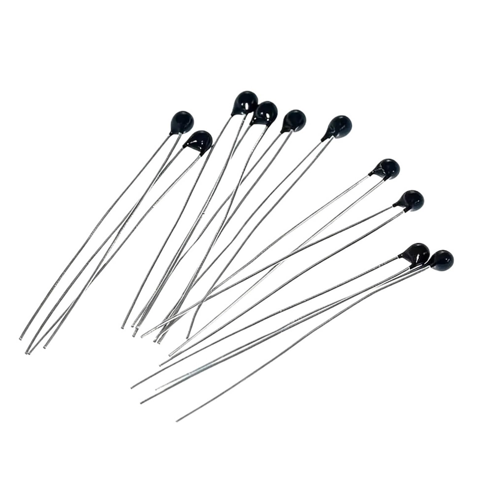 RISWEKFW 100pcs NTC-MF52AT MF52 3950 5% 1K 2K 3K 5K 10K 20K 30K 50K 100K ohm NTC Thermistor Temperature Sensor Thermal Resistor(10K)