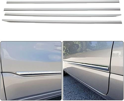 TOTMOX Para Ram 1500 2019-2021 compatible con Dodge Crew CAB Chrome Body Side Molding Trim