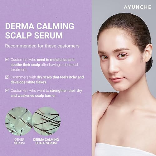 Miniatura 4 de AYUNCHE Derma - Suero calmante para el cabello, 2.7 fl oz (2.7 fl oz) [para cuero cabelludo seco y debilitado] | Hidratante y calmante | Cuidado del