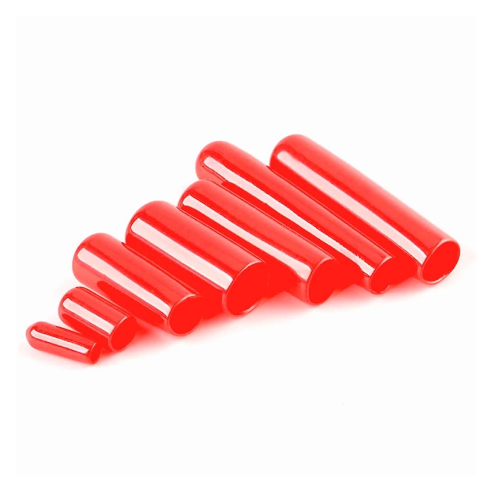 Bouchon souple en caoutchouc rouge 1,3-90 mm obturateur mécanique écrou 28 mm