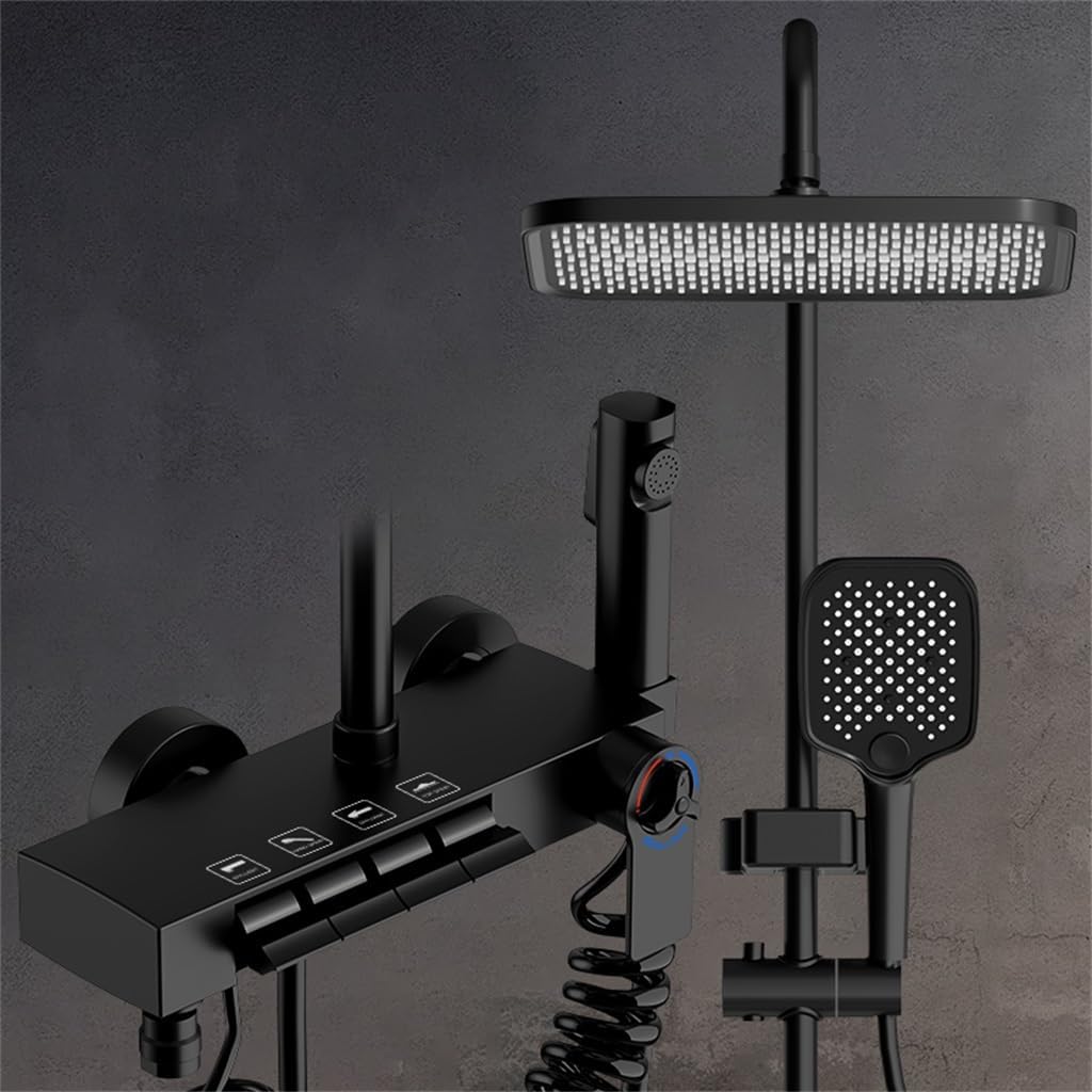 Shower set, bathroom, home piano button, shower, flower drying, pressurized nozzle image 2