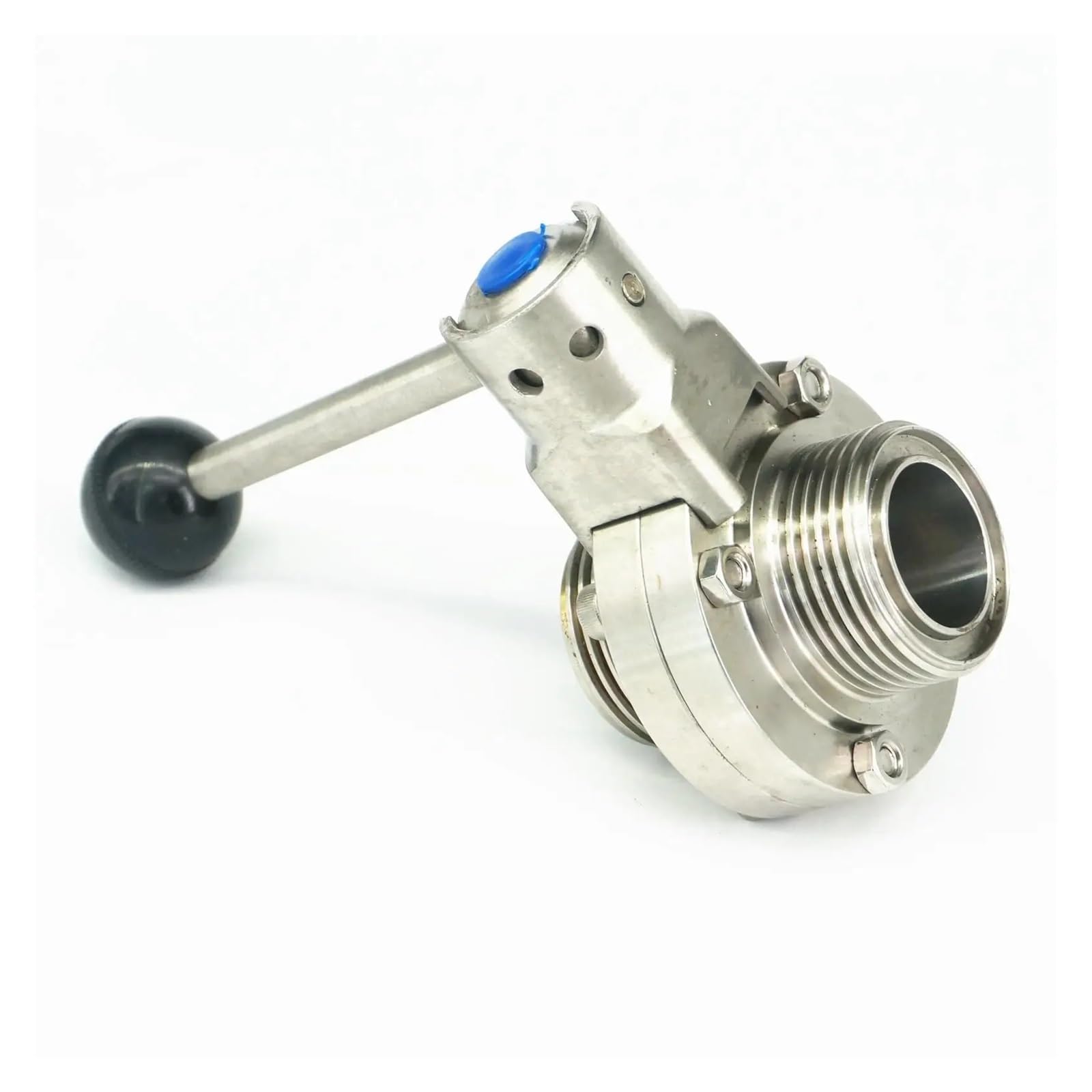 Czmdkexm One Color 1-1/4" 32Mm 304 Stainless Steel T-Type Thread Union Connection Valve Brew Beer Dairy Product