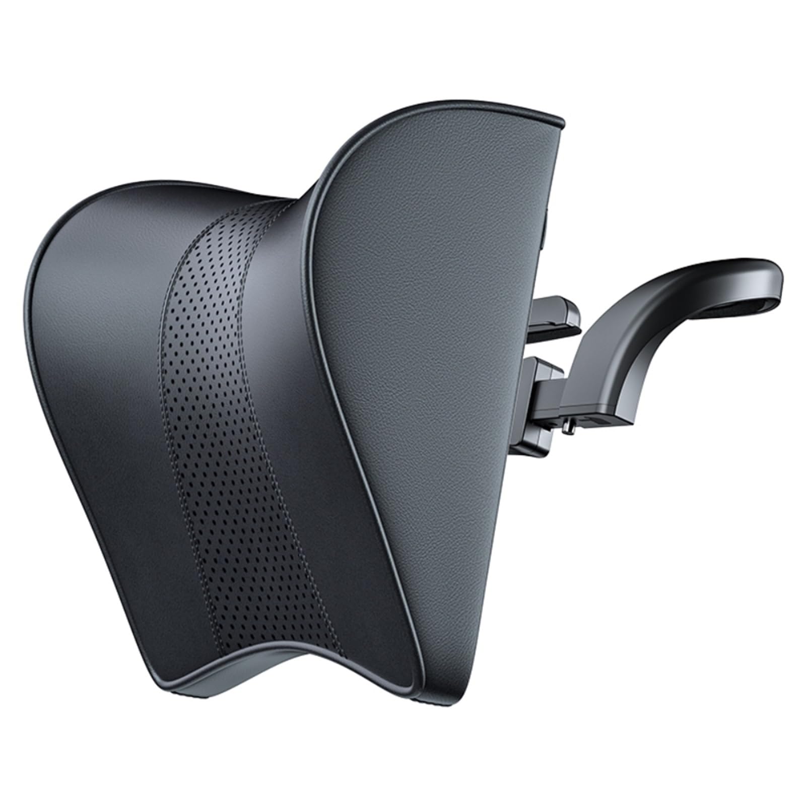 JKELPV Car Seat Pillow Fit For Tesla Model 3 Y Leather Car Seat Neck Pillow Soft Memory Neck Pillow Headrest Lumbar Support Headrest Pillow