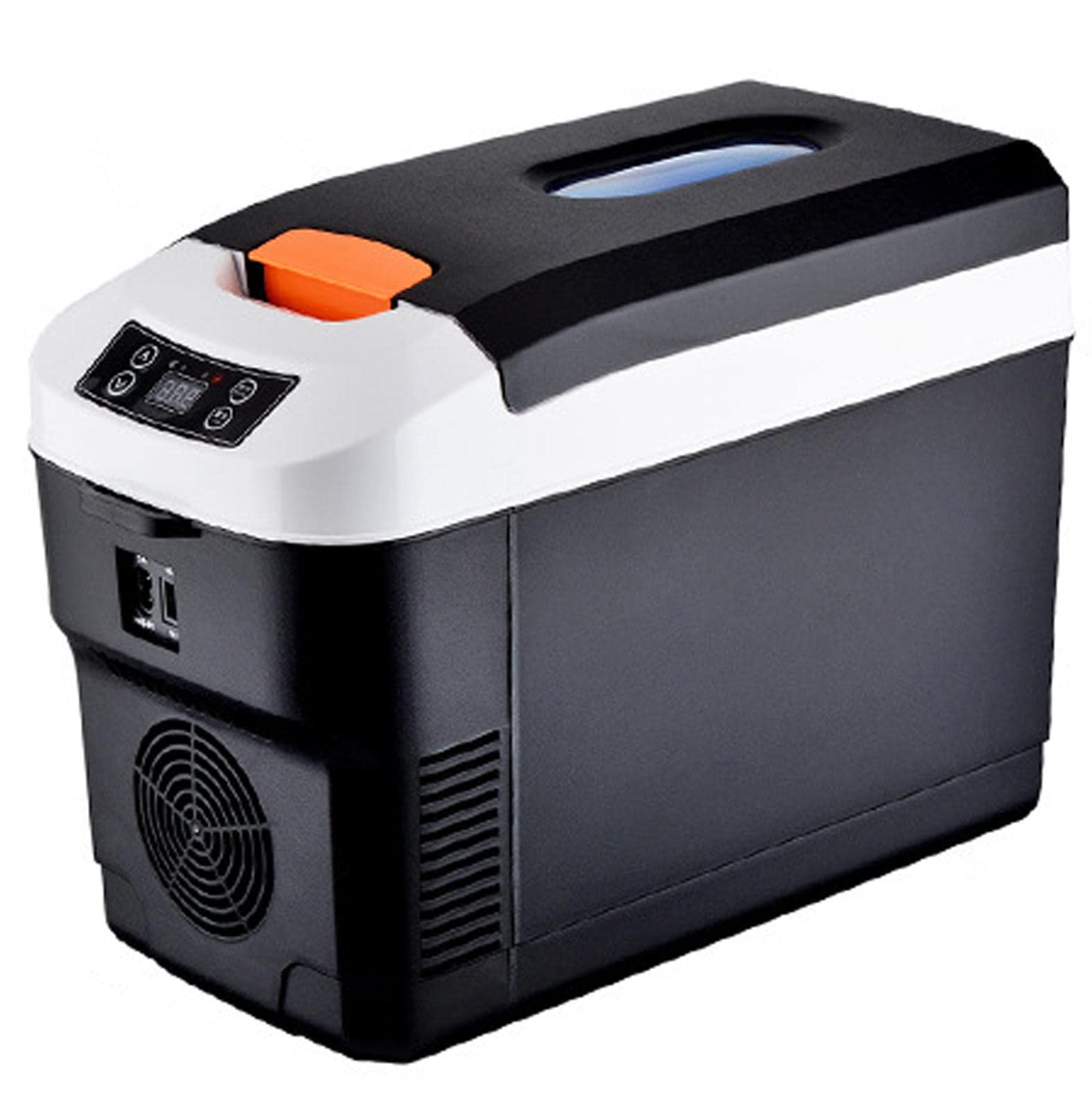 NIBHZ Mini Refrigerador Portátil para Automóvil - Refrigerador Pequeño para Automóvil y Hogar con Pantalla 12V / 24V / 220V Refrigerador para Automóvil Calentador,12L