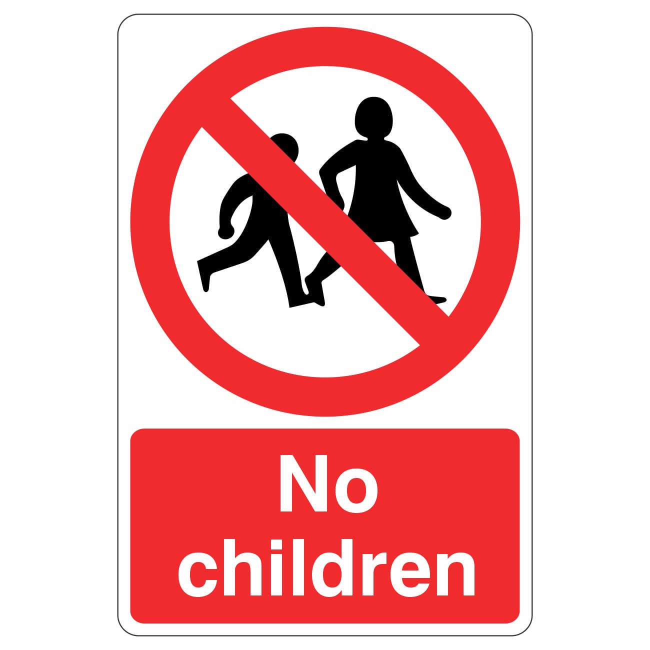Lasting Impressions (Signs) Limited 200Mmx300mm No Children Sign Rigid Plastic