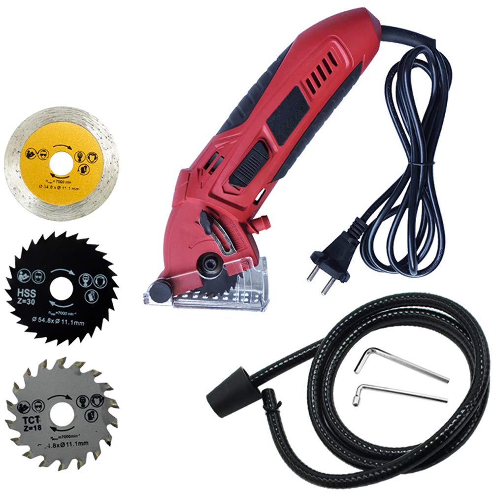 One-Day Sale: Up to 80% Off Mini Circular Saw Machine Set with 3 Saw Blade 400W High Powered Professional Multi-Functional Circular Saw for Ceramic Grout Masonry Marble Stone