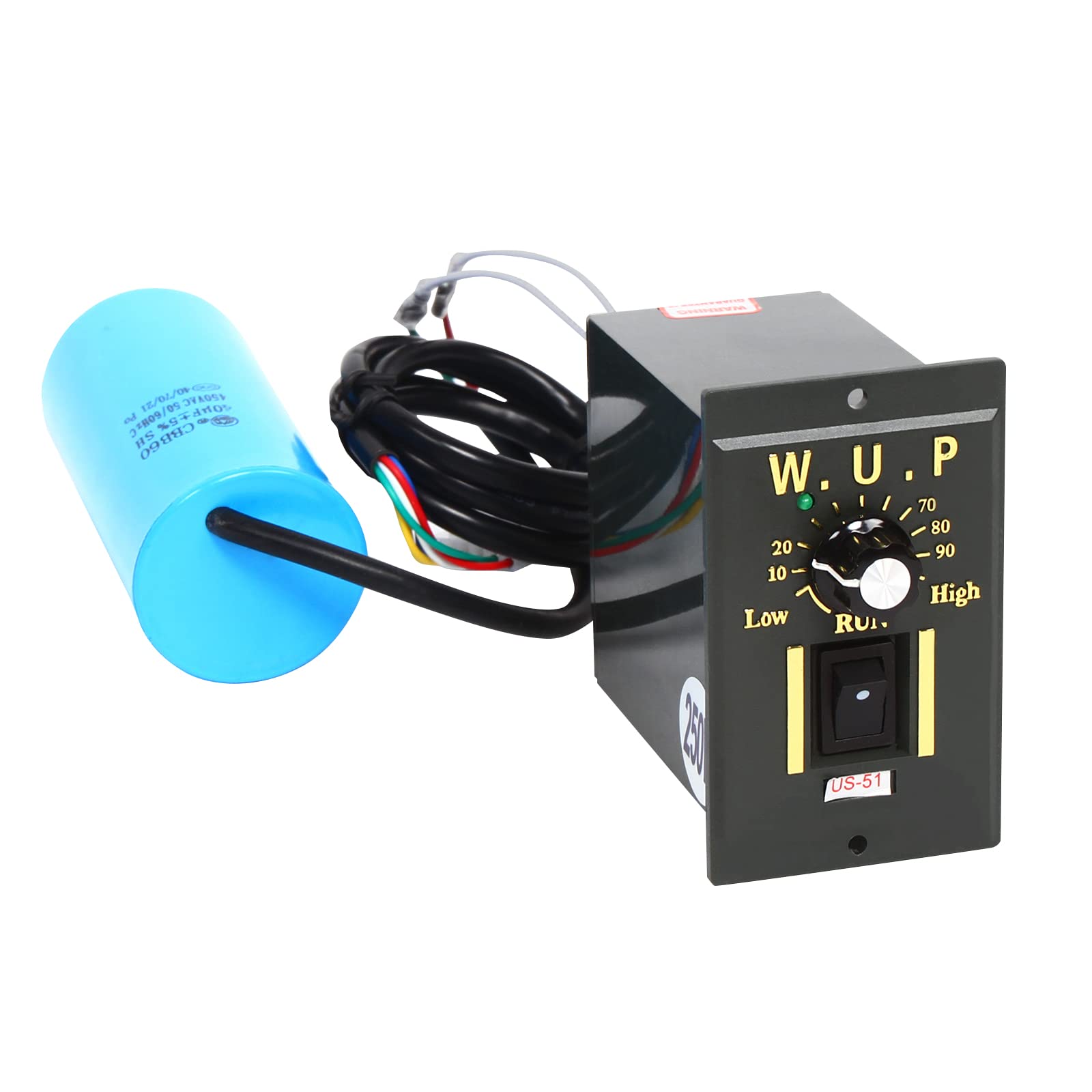 AC 220V Getriebemotor 250W Motor mit Getriebe 10K 1350/1650 RPM Getriebedrehzahlmotor