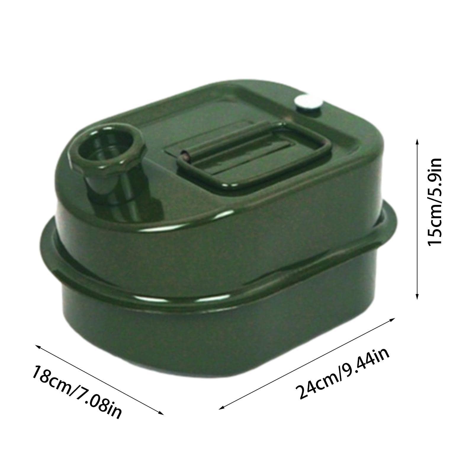 Kanister na benzynę 3L/5L/10L/15L/20L/25/30L/35L/40L/50L/60L, kanister rezerwowy, kanister na benzynę, kwadratowy pojemnik ze stali nierdzewnej, zbiornik szczelny(3L)