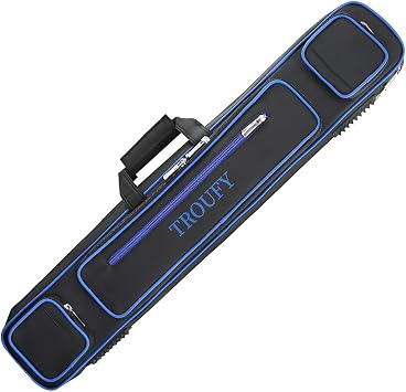 3X4 Pool Cue Case PU LeatherDurable Billiard Cue Case for 3 Butts&4 Shafts,Shockproof Protection,Stylish &Lightweight,Perfect for Pool Players&Professionals
