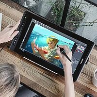 HUION Kamvas Pro 16 Grafiktablett mit Display, 1 Touch Leiste 6 Drucktasten – Ansicht 7