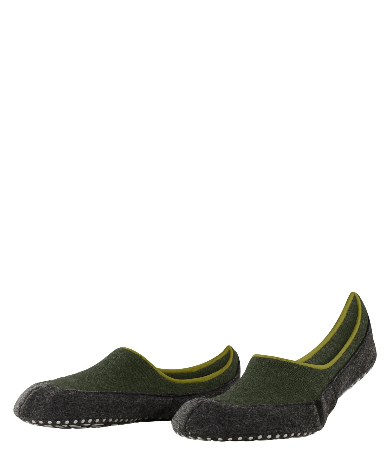 FALKE Cosyshoe Invisible M Hp Wool Grips On Sole 1 Pair Grip socks, Green Dark Moss 7617, 5.5/6.5 UK