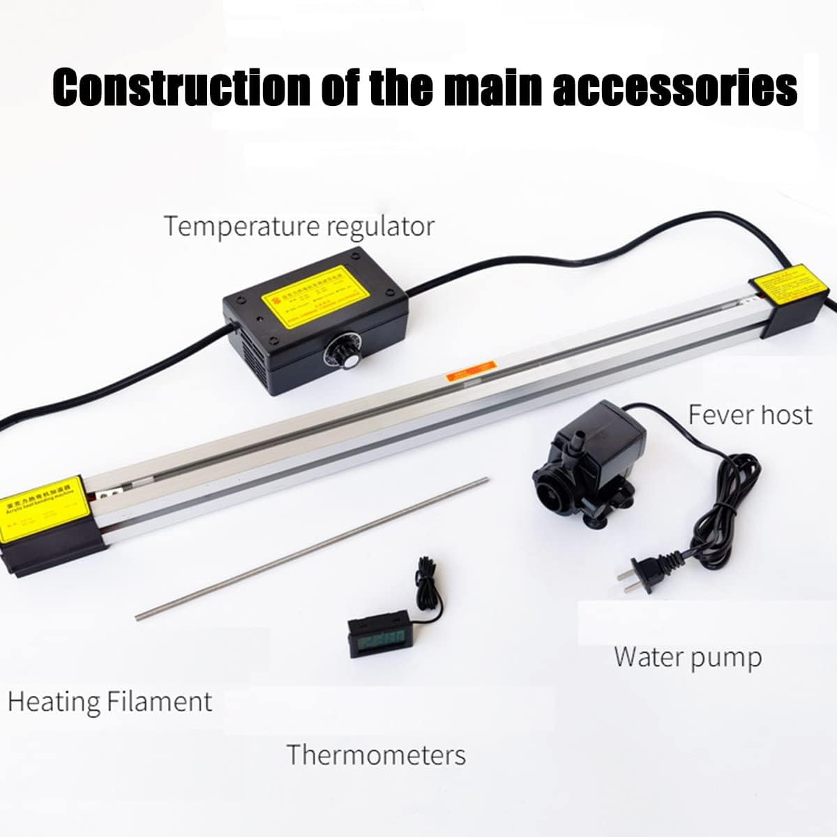 Dobladora acrílica para hacer carteles y placas emisoras de luz, 1 mm-6 mm de grosor, duradero y versátil, equipo de doblado en caliente de PVC para publicidad