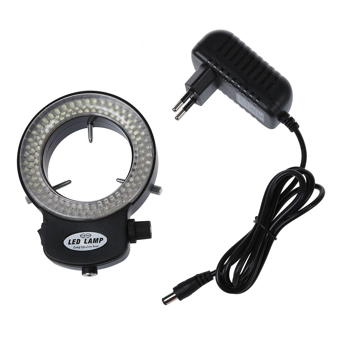 144 LED Mikroskop Ringlicht Ringleuchte 0-100% Einstellbar Lampe für Microscope Ringbeleuchtung
