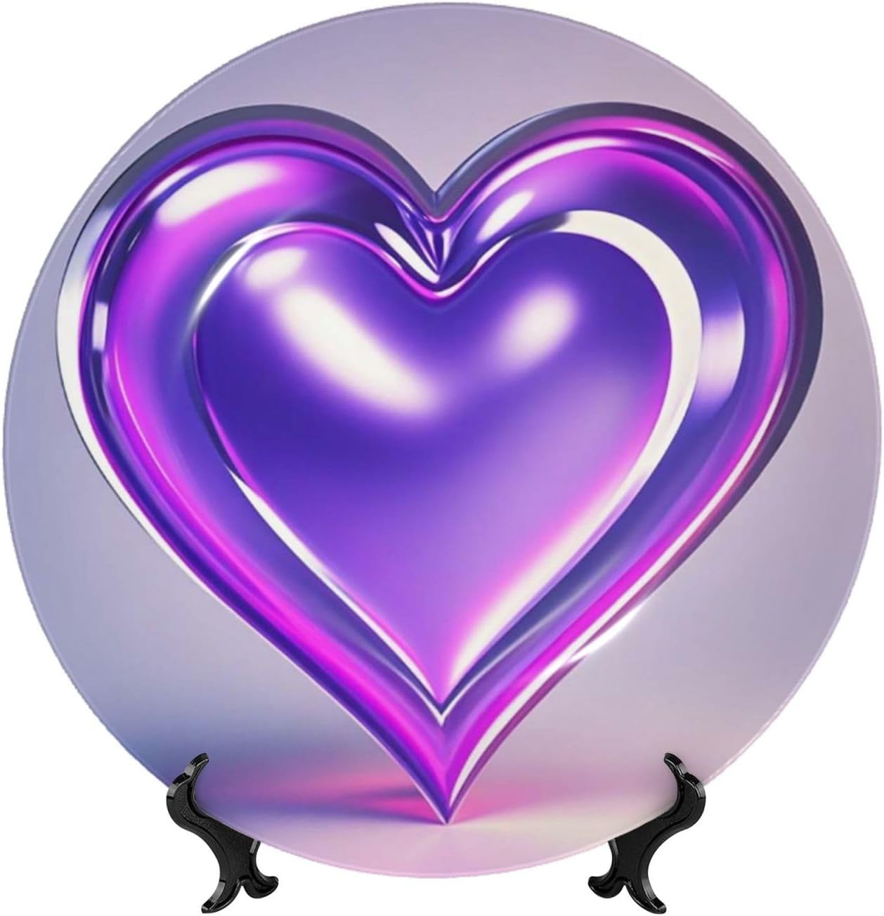 Decorative Plate Art Crafts Bone China Decorative Plate with Display Rack Souvenir Wall Decor Ceramic Ornaments Dinner Plates Ceramic Decoratives Plates for Home Office 10in