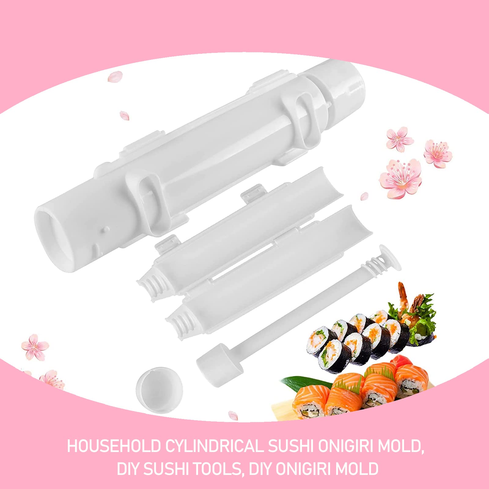 Machine à faire des sushis cylindriques, bazooka à sushis rapide, moule à riz roulé japonais, moule à boulettes de riz, accessoires de cuisine bento