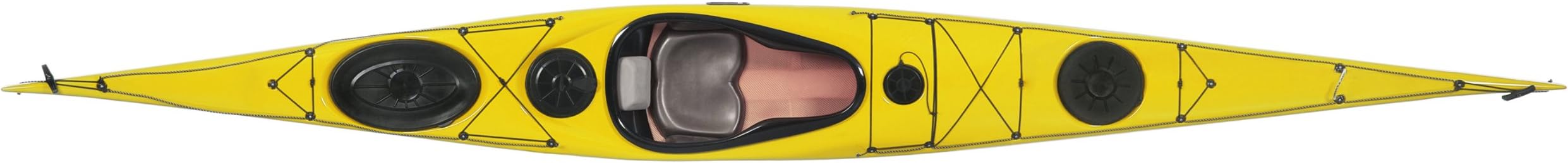 Vaag 174 Composite Skeg Sea Kayak, Yellow/White
