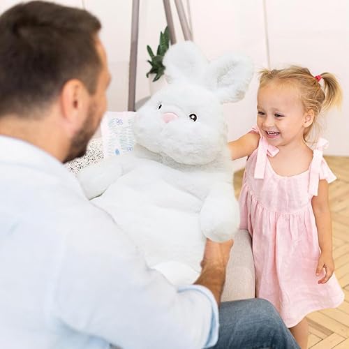 Miniatura 4 de ARELUX Almohada de peluche de rana grande para abrazar almohada suave y gigante para dormir, almohada esponjosa para niños, adorable juguete de