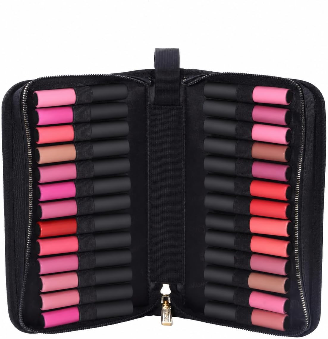 ROWNYEON Lipstick Organizer Bag - Large Capacity Travel Makeup Case