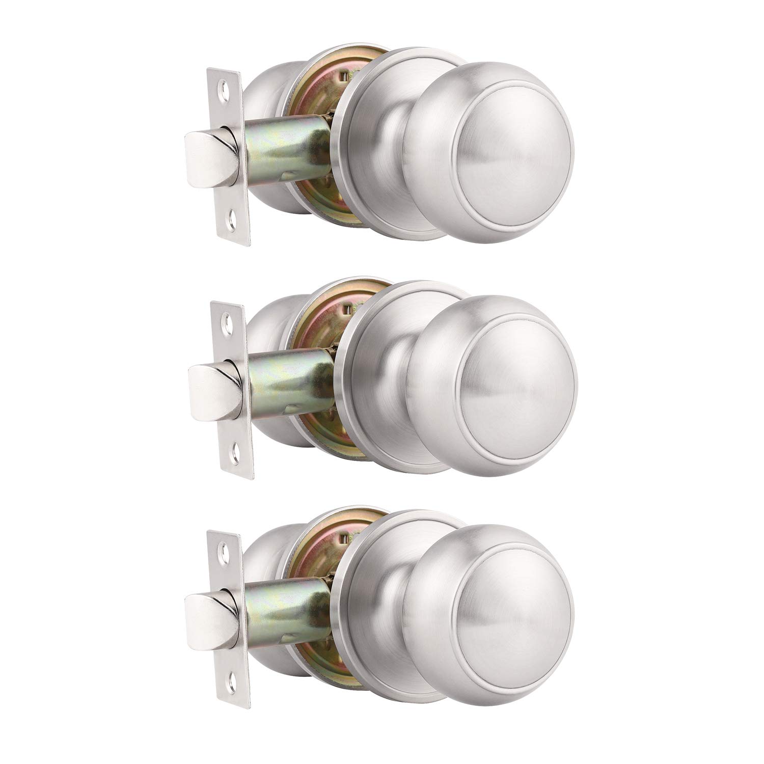 Probrico Passage Door Knobs - Keyless Black -25 Probrico Passage Door Knobs - Keyless Black -25