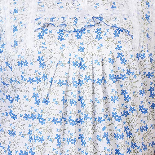 Image of Women's Cotton Block Print Knee Length Nighty
