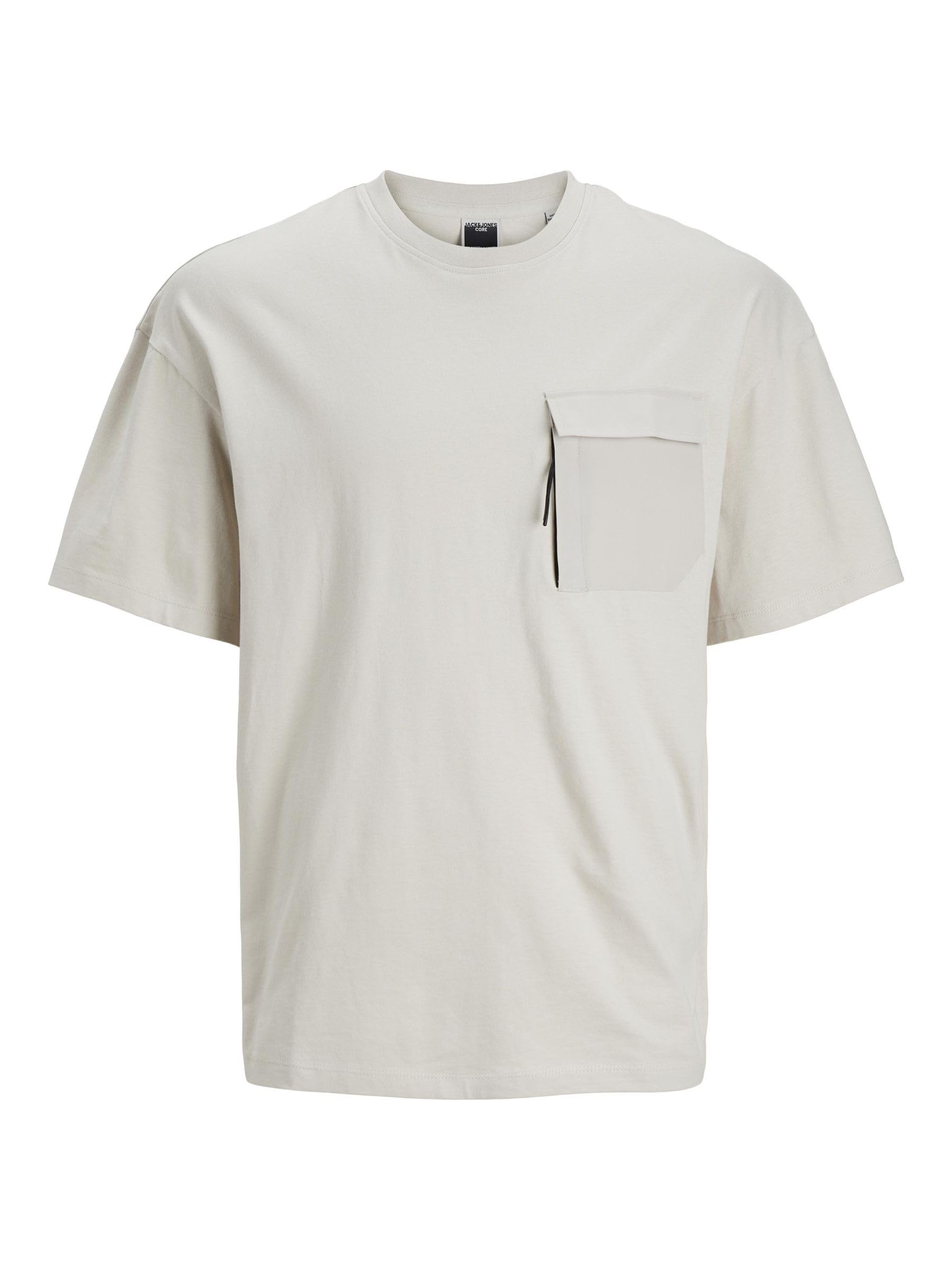 Jack & Jones Men's Moonbeam Jcoarch Pocket Tee Ss Crew Neck Ln, L
