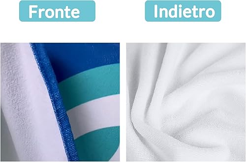 Miniatura 7 de Toalla de playa  Toallas de playa gruesas de 100% algodón de gran tamaño para adultos de 60 x 80 pulgadas, toallas de playa personalizadas con