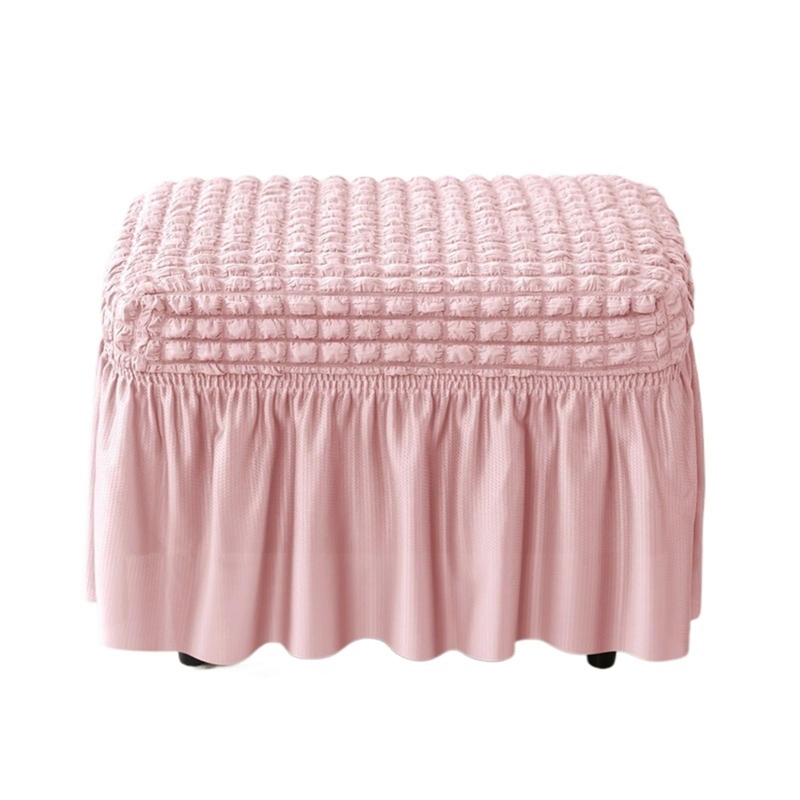 YXINAER Foot Stool Cover 1PCS Bubble Footstool Stretch Ottoman(B10 Footstool Cover)