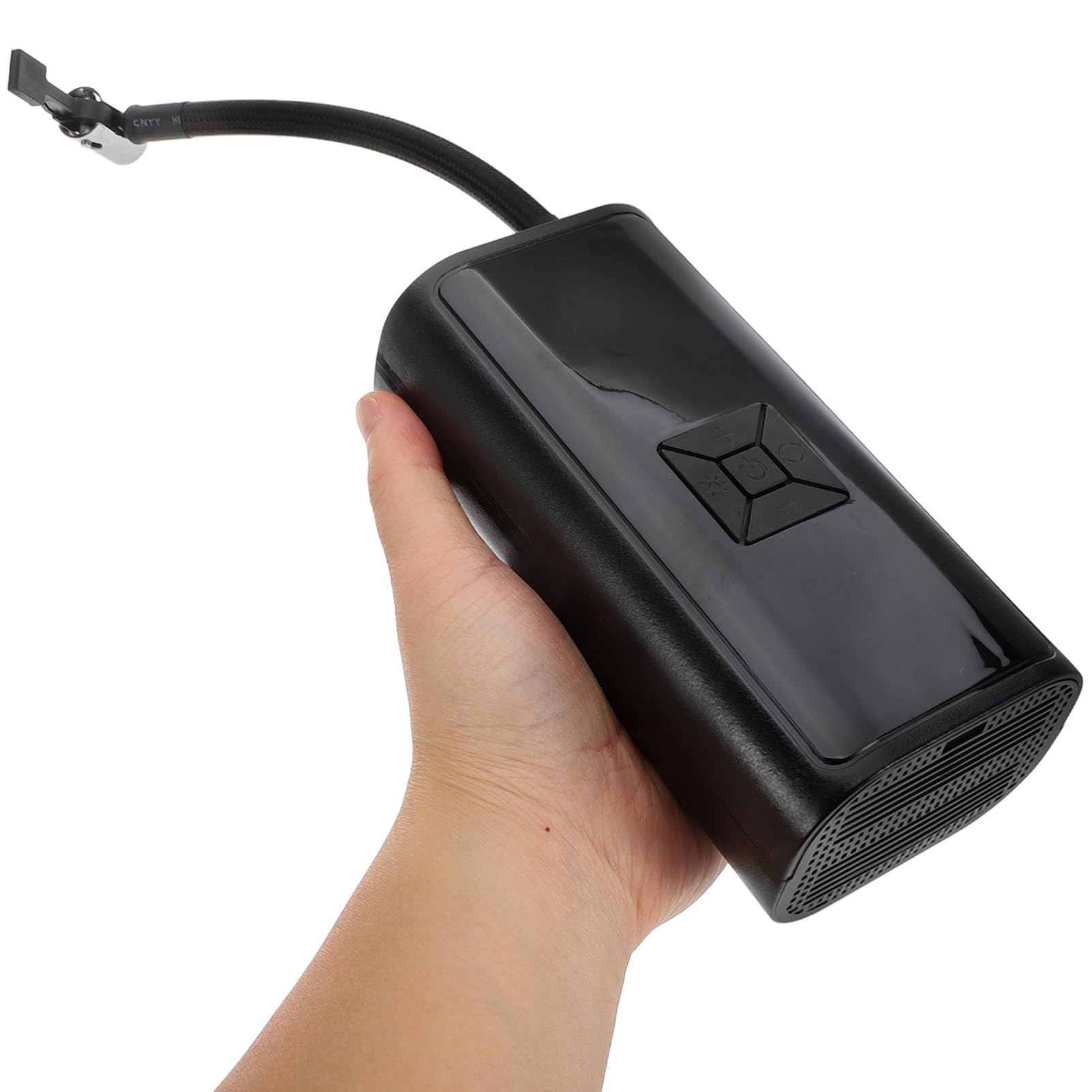 PRETYZOOM Bomba de Aire Portátil Compacta para Neumáticos de Bicicleta | 1 Juego, Negro Abs, 3 X 1500mah, Presión 3-150psi y Precisión ±1.5psi, 60w 7.4v