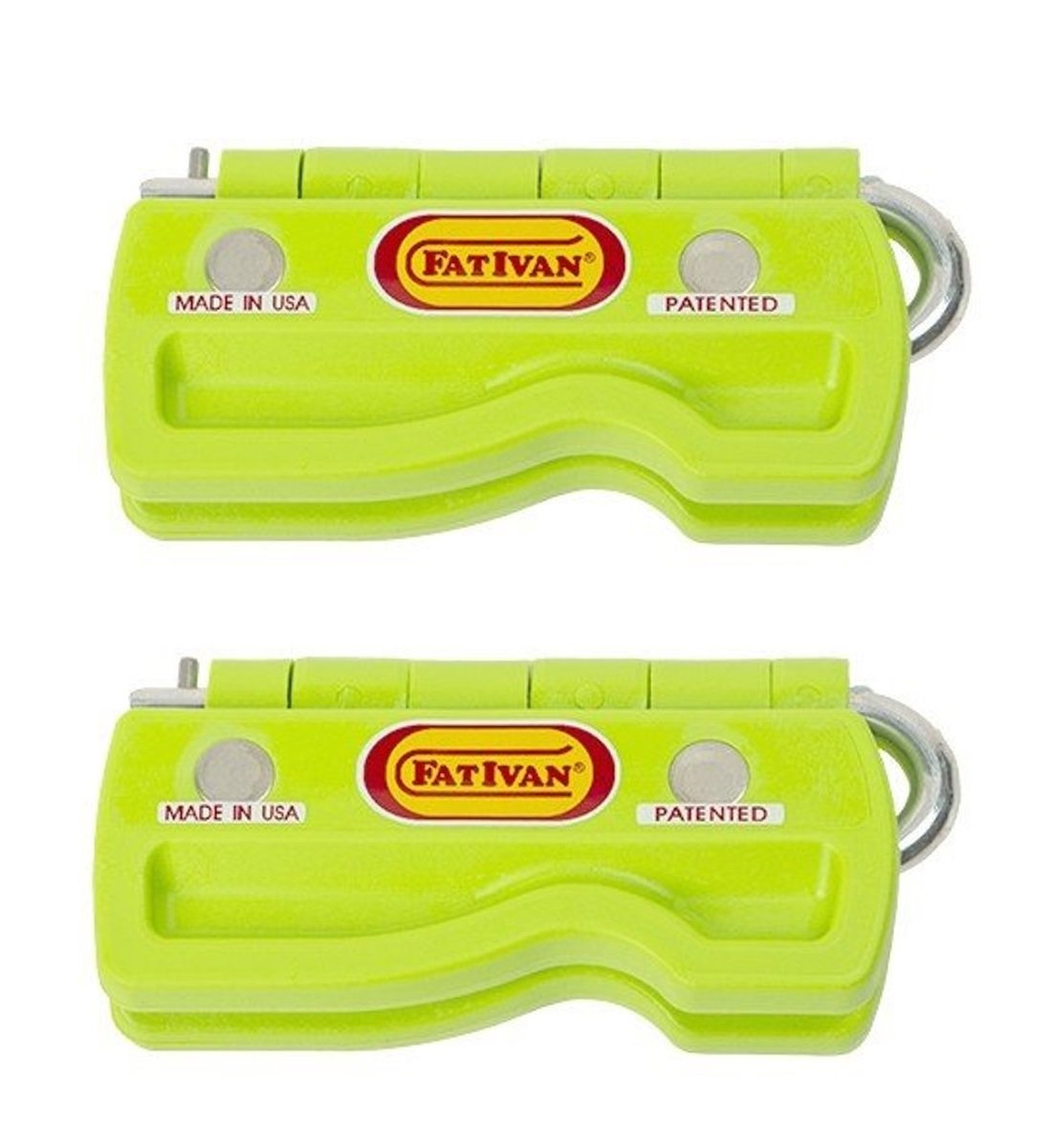 The Original Fat Ivan Folding Door Stop with Green (Pack of 2