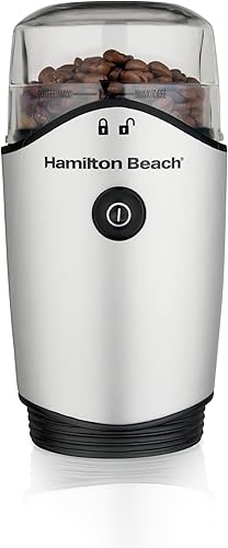 Hamilton Beach Molinillo para frijoles especias y más cuchillas de acero inoxidable cámara extraíble