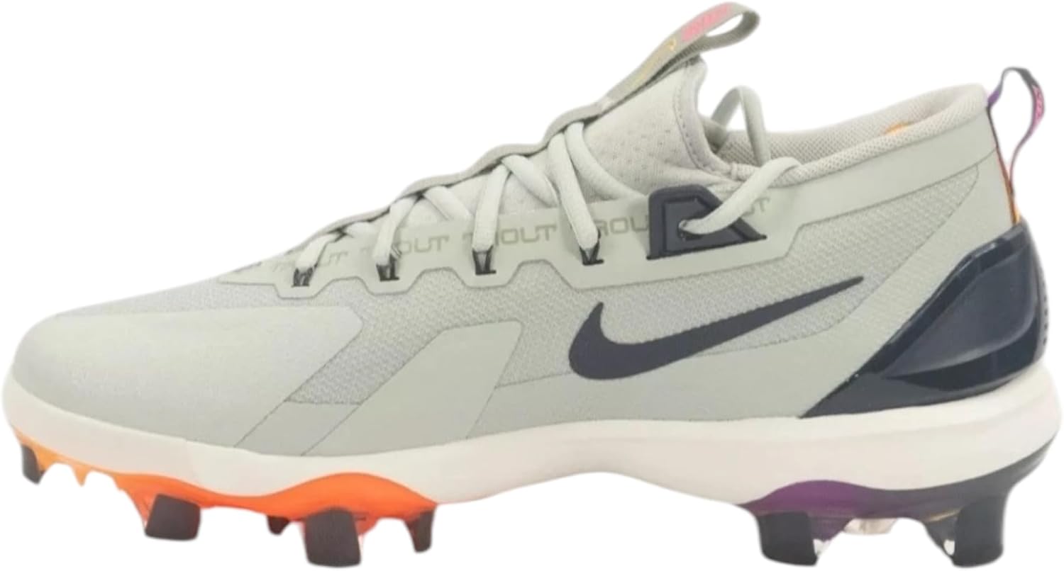 Nike Force Trout 9 Elite MCS Baseball Cleats (FZ8643-100, Summit White/Hemp/Black/Royal Pulse)